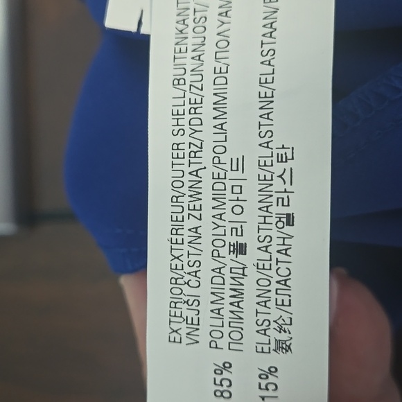 ZARA WOMAN Royal Blue Mini Dress Back Zip Sleeveless Deep V Neck & Back Sz Large - Picture 13 of 14